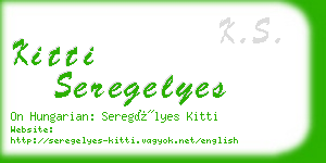 kitti seregelyes business card